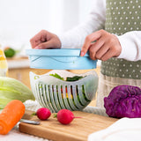 One minute salad maker and vegetable chopper