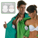 Unisex Armpit Sweat Pads: Disposable, Antiperspirant and Deodorizing (100 pieces/50 pairs)