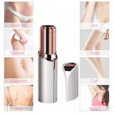 All new Rose Gold Lipstick Hair Remover-stylish, compact and convenient for on-the-go use