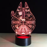 Limited Edition Star Wars Themed multi colored 3D lamp