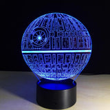 Limited Edition Star Wars Themed multi colored 3D lamp