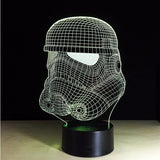 Limited Edition Star Wars Themed multi colored 3D lamp