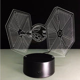 Limited Edition Star Wars Themed multi colored 3D lamp