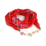 Floral Bejewelled Headscarf