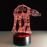 Limited Edition Star Wars Themed multi colored 3D lamp